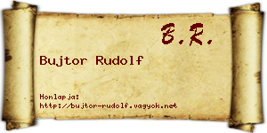 Bujtor Rudolf névjegykártya