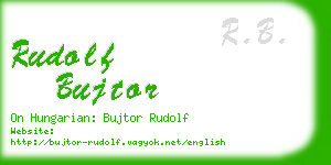 rudolf bujtor business card
